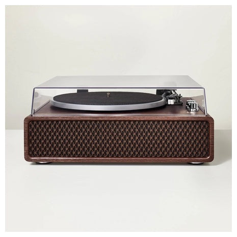 Wood Finish Retro Record Player