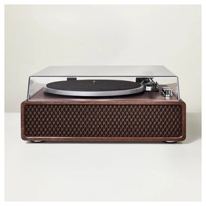 Wood Finish Retro Record Player