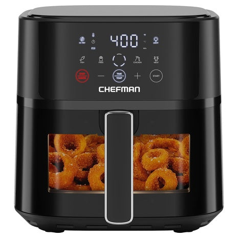 6-Qt Chefman Touch Controls Compact Air Fryer W/ 4-Presets & Hi-Fry Technology