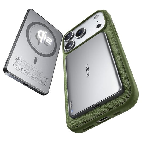 Lisen 5000mAh Qi2 15W Slim MagSafe Battery Pack