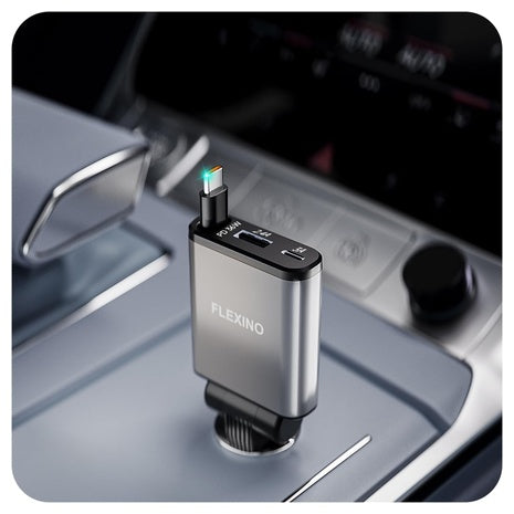 Ultra-Slim Retractable Fast Car Charger