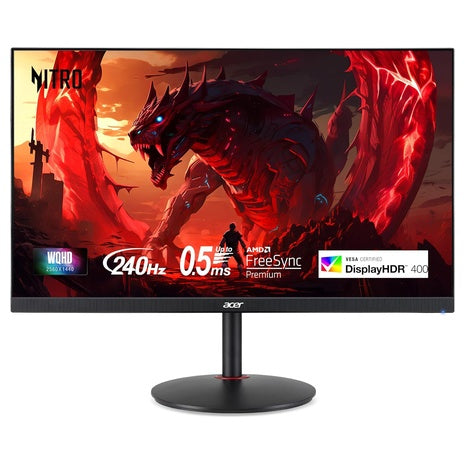 27" Acer Nitro XV2 WQHD 240Hz 1ms HDR IPS Freesync Gaming Monitor