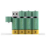 2-Pack 1200mAh BioLite Viri USB Rechargeable AA Batteries