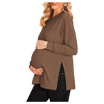 Women's Ekouaer Long Sleeve Maternity Top (14 Colors)