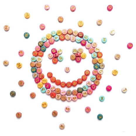1,010 Colourful Letter Beads