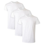 3-Pack Hanes Men's Cotton Moisture-Wicking Crew Tee Undershirts