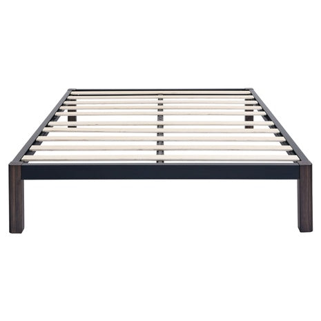 King 14" Metal Platform Bed Frame with Wood Slats