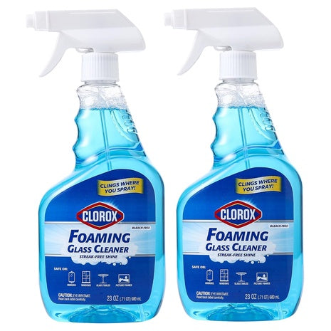 2-Pack Clorox Foaming Glass Cleaner Spray
