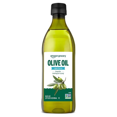 Amazon Grocery Light Olive Oil 16.9oz Bottle