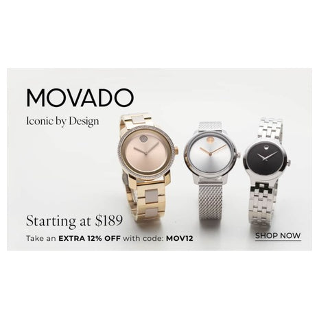 Up To 80% Off On Movado Watches + Extra Savings At Ashford