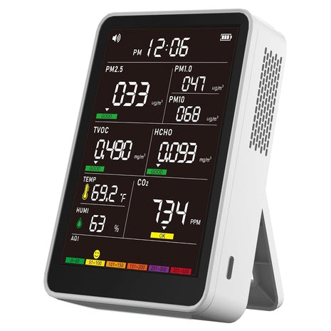 16-in-1 Smart Portable Indoor Air Quality Monitor