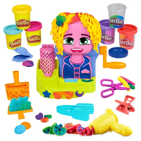 Play-Doh Hair Stylin' Salon Playset with 6 Cans