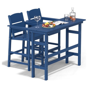 Outdoor Bar Table and Chairs Set