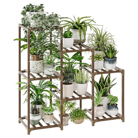 3-Tier 32" X 11.8" X 34" Ladder Plant Pot Holder