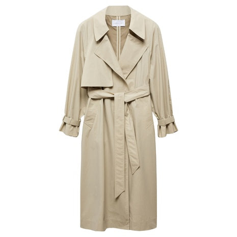 Women's 100% Cotton Long Trench Coat