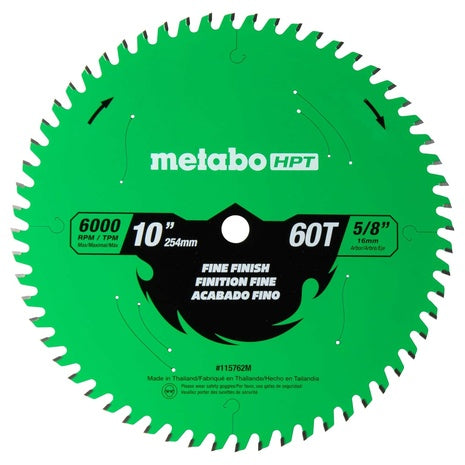 Metabo HPT 10" Miter Saw/Table Saw Blade
