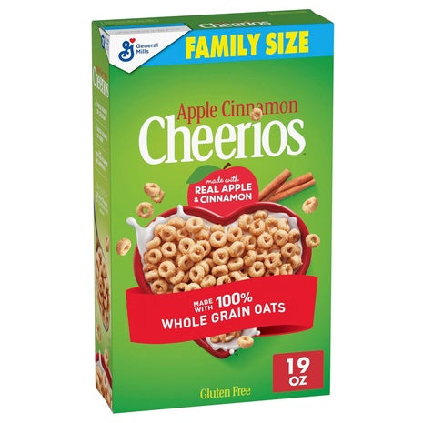 Family Size Box Apple Cinnamon Cheerios Cereal