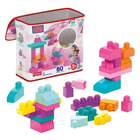 80 Piece MEGA BLOKS Fisher-Price Toy Blocks