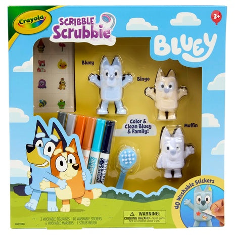 Crayola Scribble Scrubbies Deluxe Bluey Playset