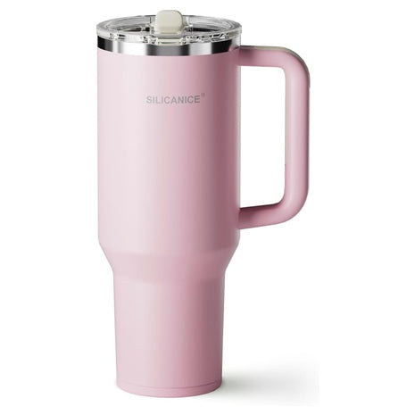 40oz Tumbler with Handle & Flip Straw (11 Colors)