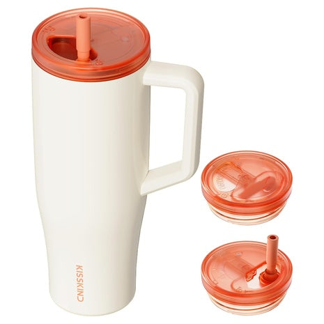 40oz Tumbler with Handle & Hidden Straw