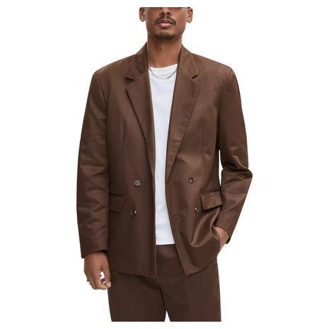 Mode Of One Men's Relaxed Fit Double Breasted Blazer