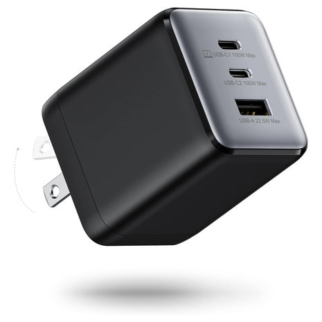 100W 3-Port USB-C Wall Charger