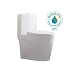 Buxton 1-Piece 1.6 GPF/1.1 GPF Dual Flush Elongated Toilet