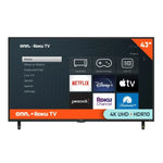 onn. 43” Class 4K UHD LED Roku Smart TV