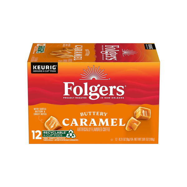 72-Count Folgers Buttery Caramel Flavored Coffee Keurig K-Cups Pods