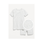 Unisex Snug-Fit Ribbed Pajama Set for Toddler & Baby