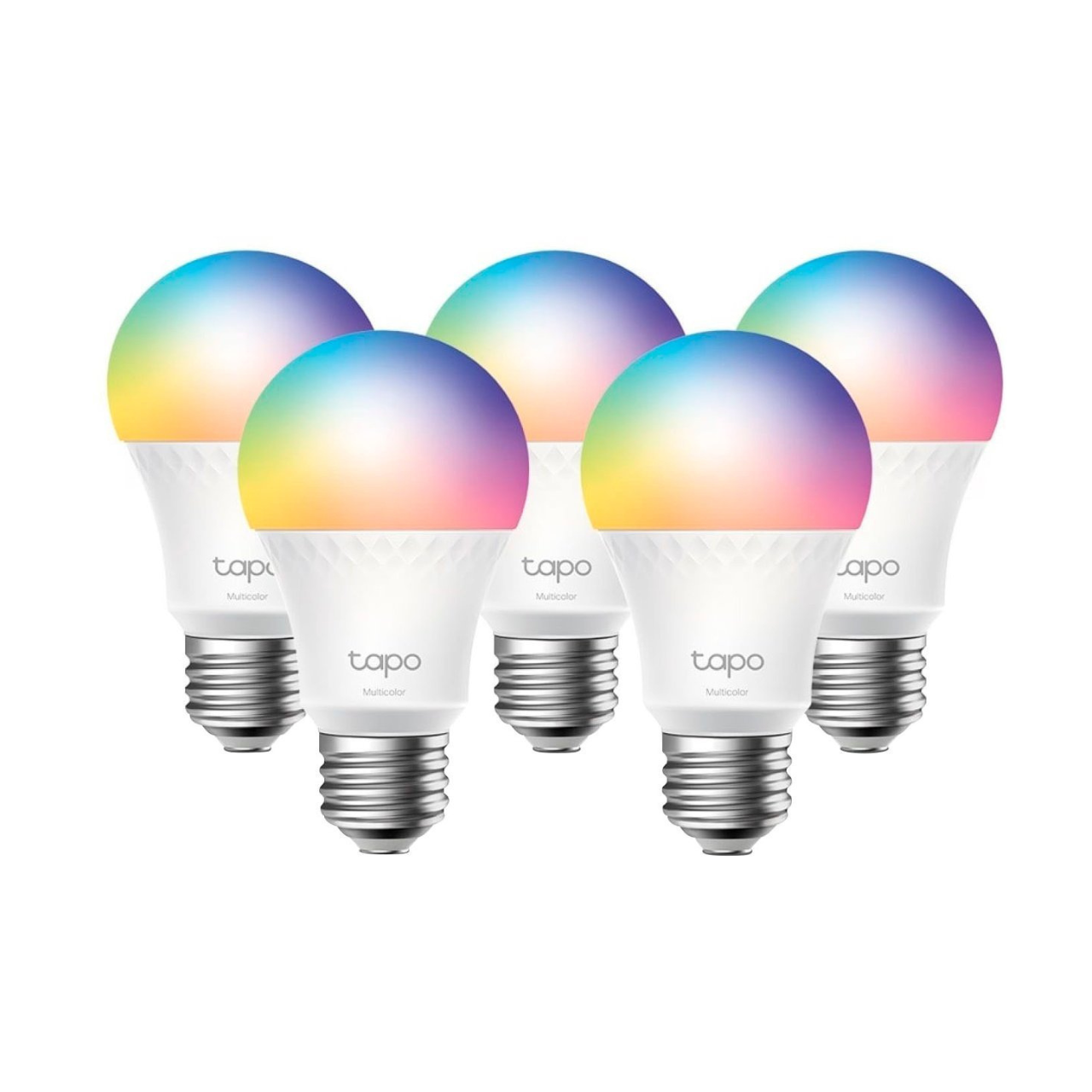 5-Pack TP-Link Multicolor Tapo E26 Wi-Fi Smart LED Bulb