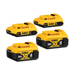 Dewalt DCB324-4 (4) 20V MAX 4 Ah and 2 Ah Lithium Ion Batteries