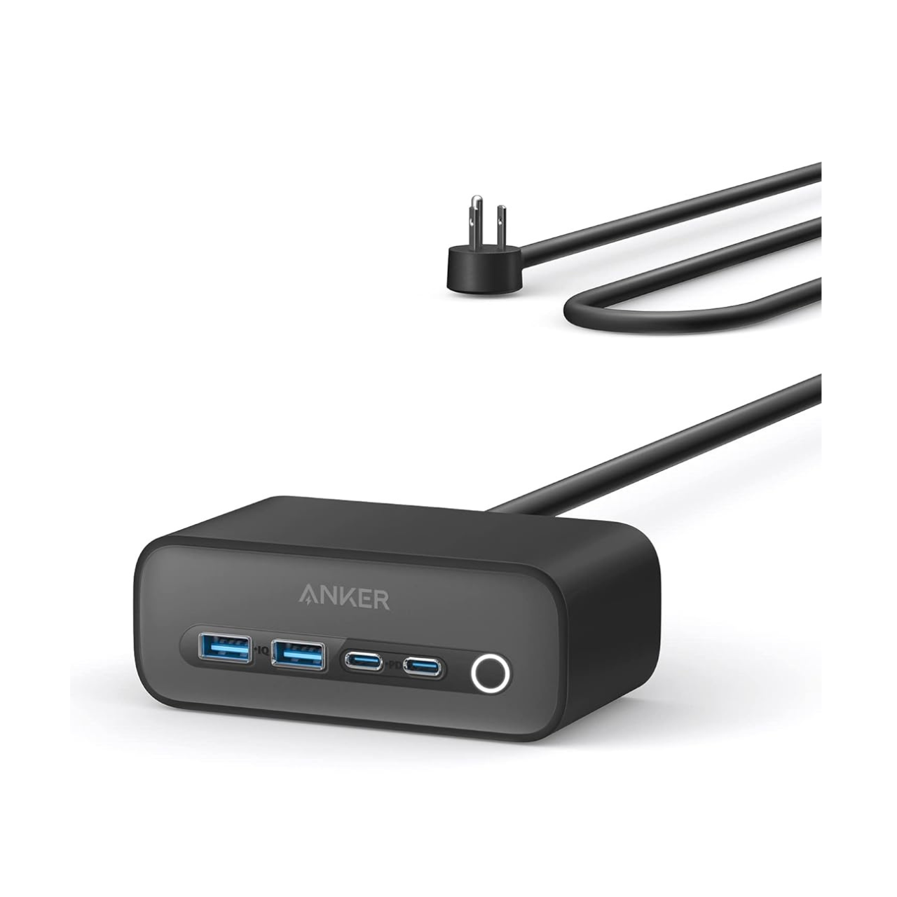 Anker 525 USB C Power Strip Charging Station With 5ft Extension Cord