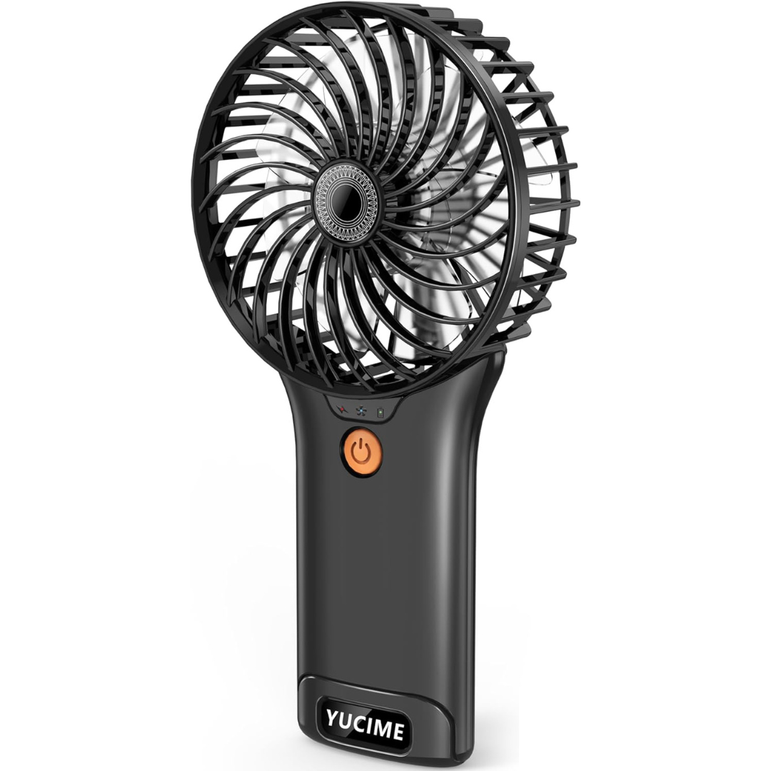 Yucime Portable Personal Handheld Desk Fan with 4 Adjustable Speed