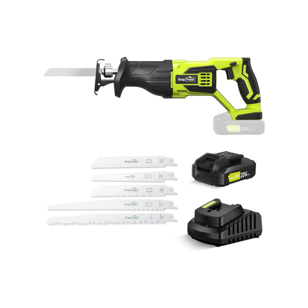 SnapFresh Cordless Battery Powered 20V Reciprocating Saw