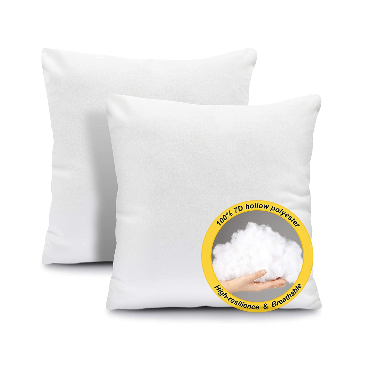 2-Pack 18x18 Inches Pillow Inserts