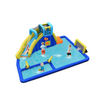 Gymax Inflatable Water Slide Bounce House Climbing Wall without Blower