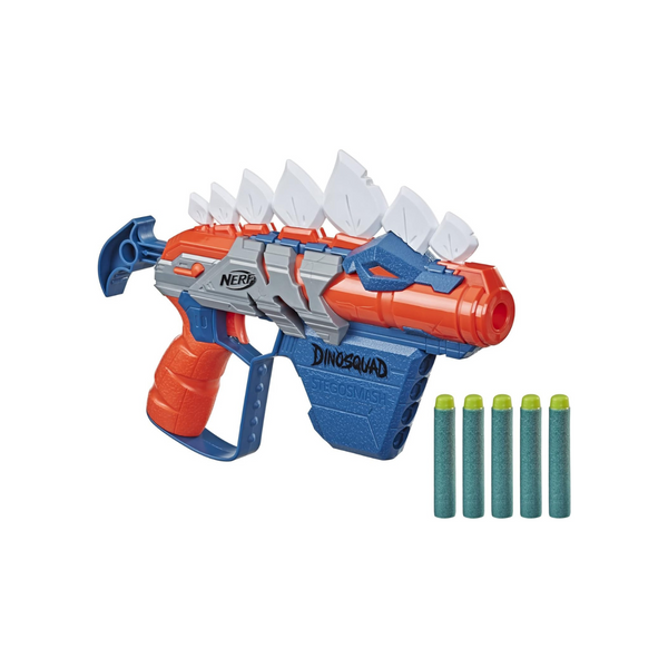 NERF DinoSquad Stegosmash Dart Blaster with 5 Nerf Elite Darts