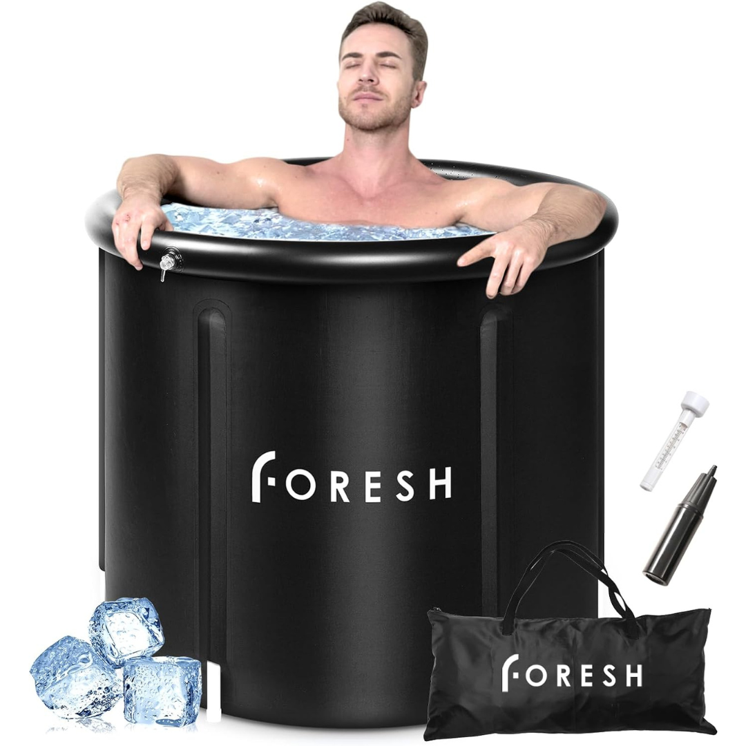 Foresh Portable Pvc 105 Gal Inflatable Ice Bath Tub