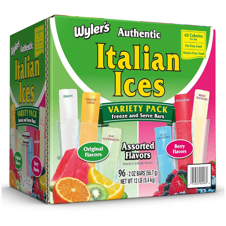 96 Wyler’s Authentic Italian Ice Freezer Bars