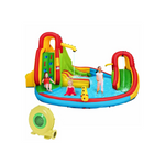 Costway Kids Inflatable Water Slide Bounce Park Splash Pool with Water Cannon & 480W Blower