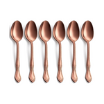 FullyWare Stainless Steel Satin Finish Matte Rose Gold Teaspoons