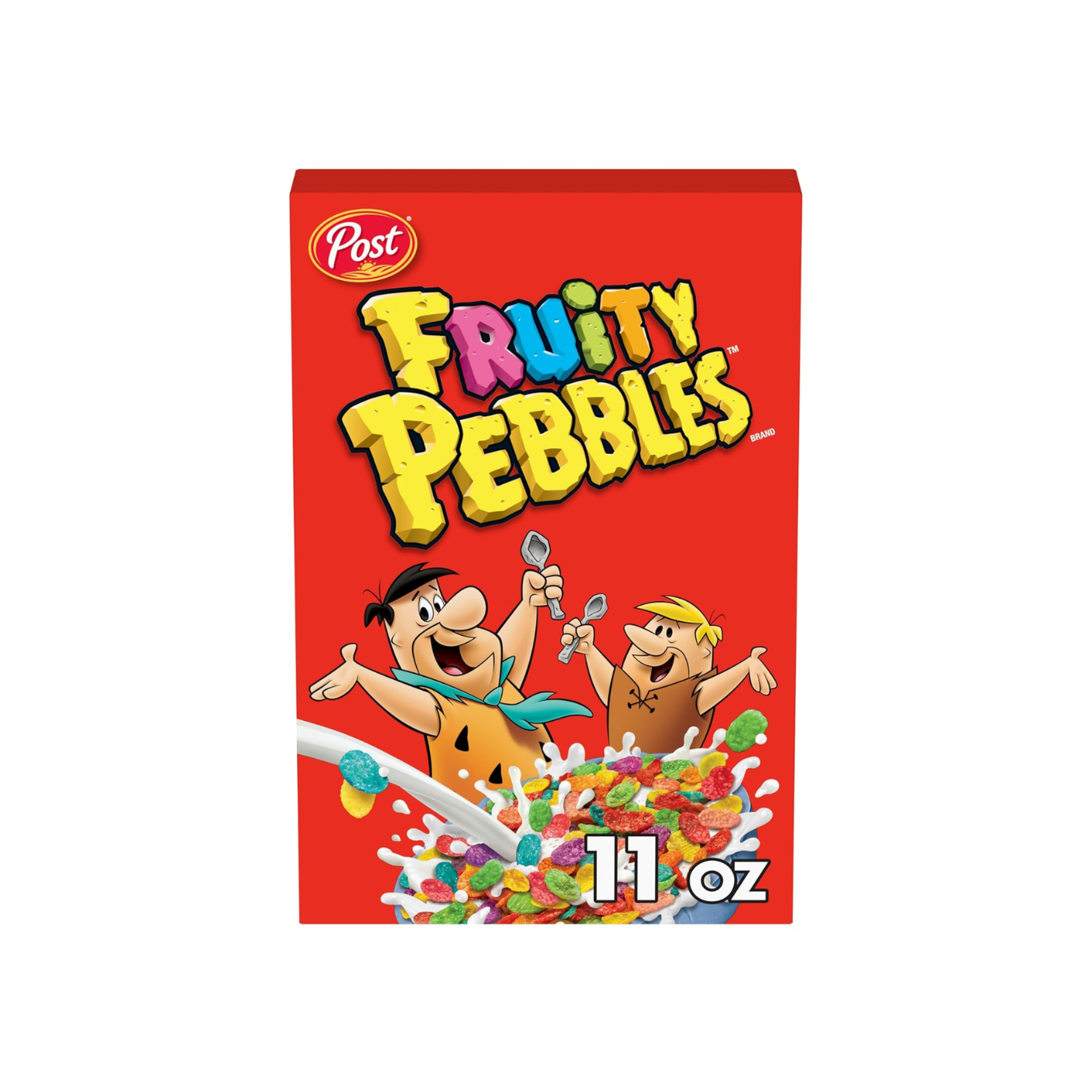 Box of Fruity Pebbles Cereal