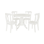 DHP Aubrey 5-Piece Traditional Pedestal Dining Set