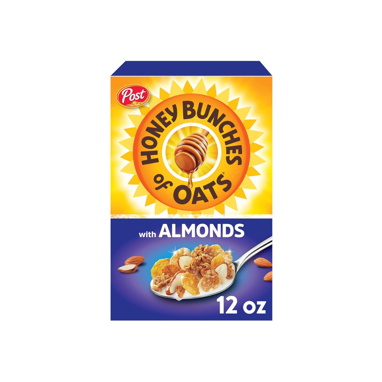 Honey Bunches of Oats with Almonds Breakfast Cereal, 12 Oz Box