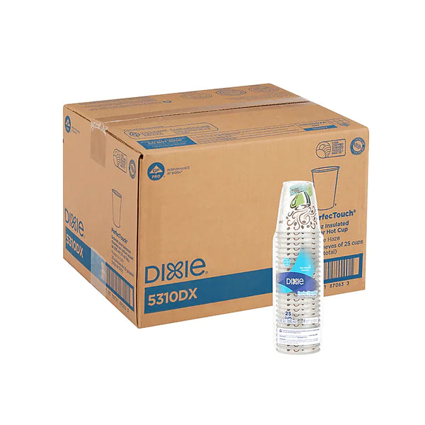 500 Dixie PerfecTouch Insulated Paper Hot Cups