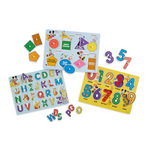 3 Melissa & Doug Peg Puzzles