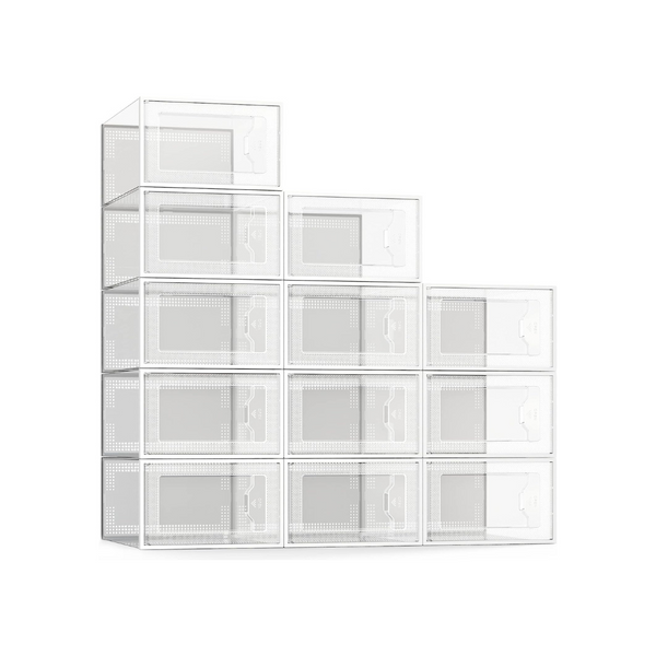 12 Large Shoe Storage Boxes