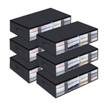 6 Under Bed Storage Containers With Durable Handles